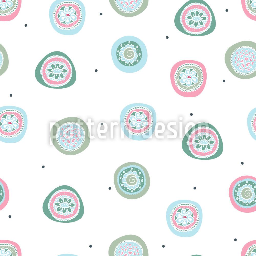 patterned-wallpaper-flowers-and-dots