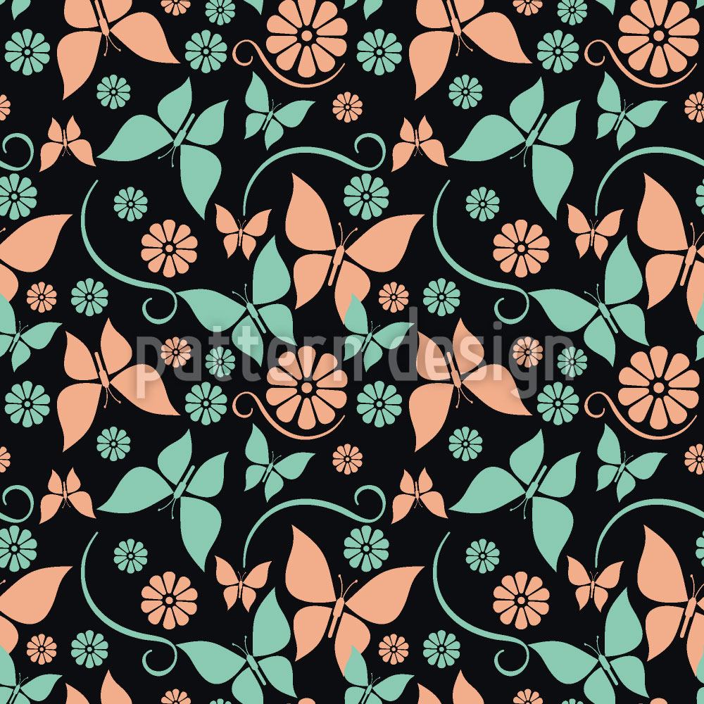 patterned-wallpaper-vintage-butterflies