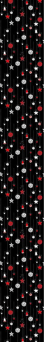 patterned-wallpaper-christmas-tree-balls-black