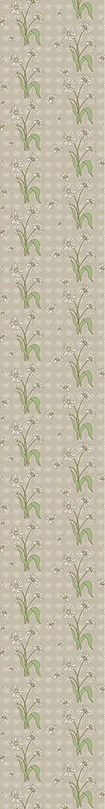 patterned-wallpaper-daisy-flower-beige