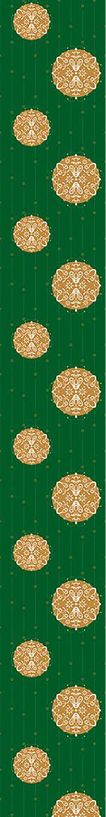 patterned-wallpaper-christmas-ornaments-green