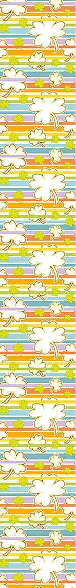 patterned-wallpaper-lucky-clover-on-stripes