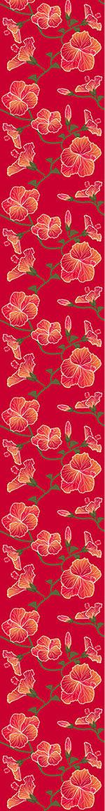 patterned-wallpaper-red-hibiscus