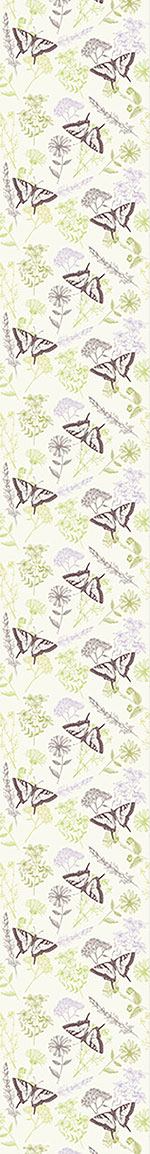 patterned-wallpaper-herbal-plants-and-butterflies