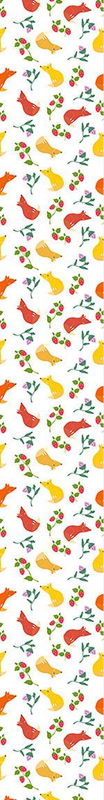 patterned-wallpaper-fox-friends