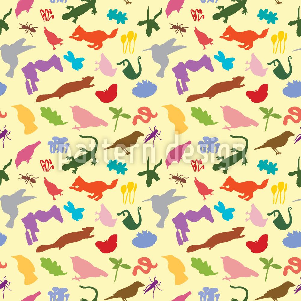 patterned-wallpaper-colorful-fauna