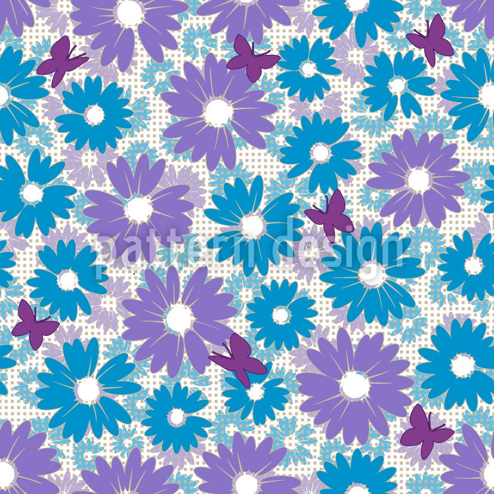 patterned-wallpaper-daisies