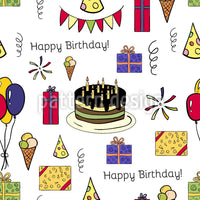 patterned-wallpaper-birthday-party