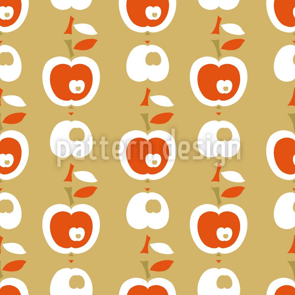 patterned-wallpaper-apples-in-caramel