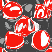 patterned-wallpaper-cocktail-cherries-on-grey