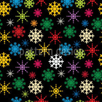 patterned-wallpaper-snowflake-variations