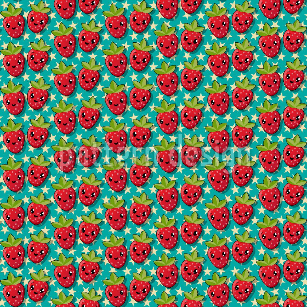 patterned-wallpaper-kawaii-strawberry