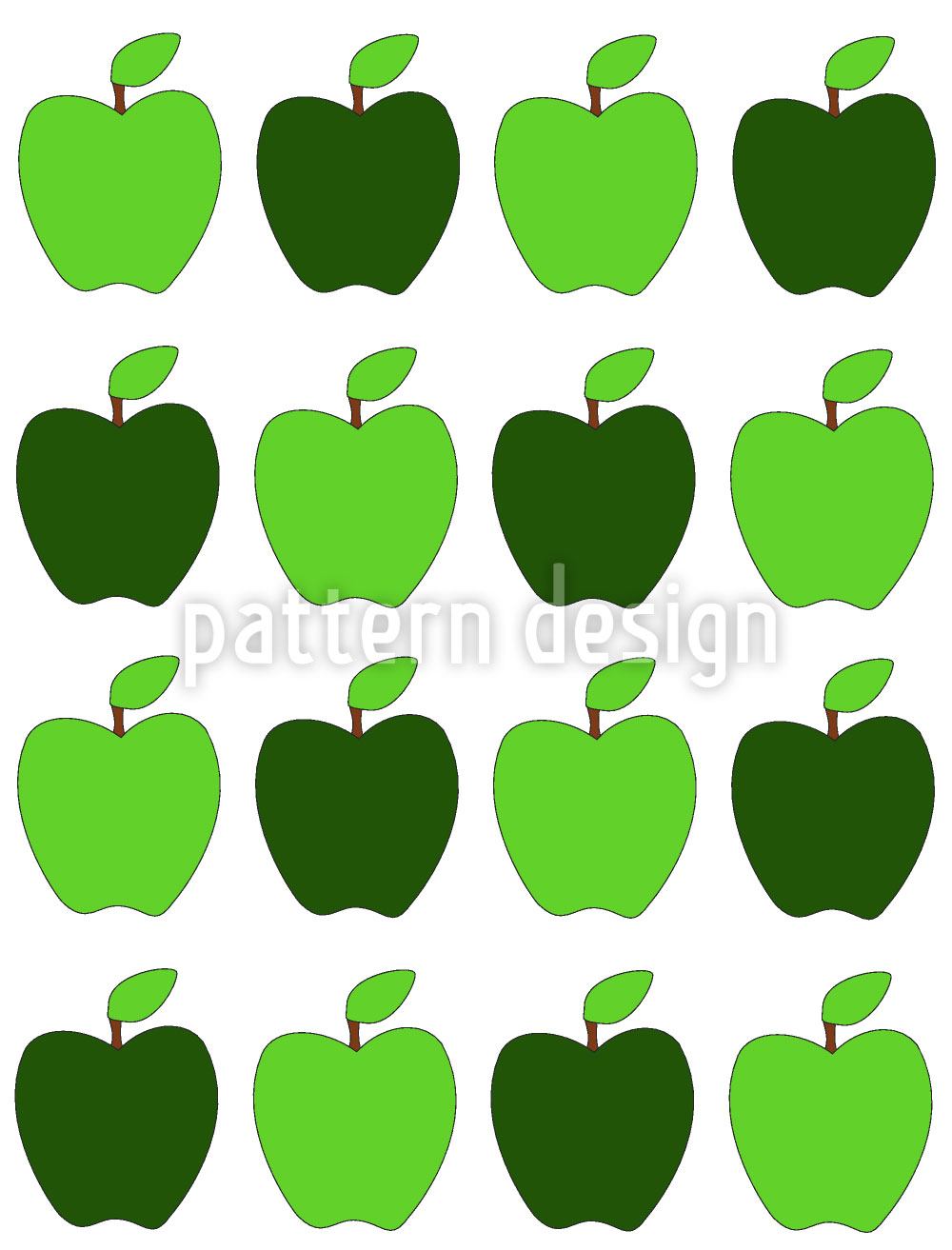 patterned-wallpaper-granny-smiths-apples