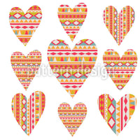 patterned-wallpaper-tribal-hearts