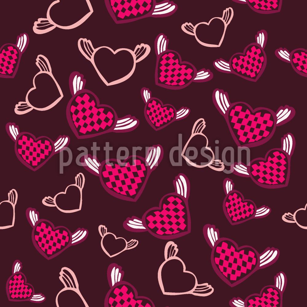 patterned-wallpaper-sweet-fantasy-chess-heart