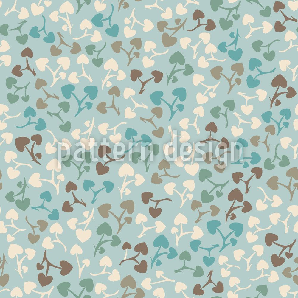 patterned-wallpaper-heart-leaf-romance