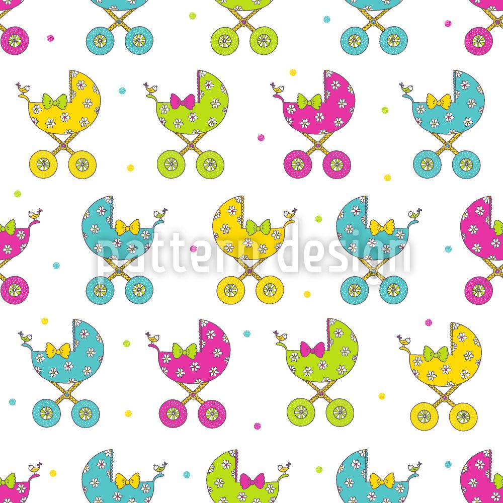 patterned-wallpaper-baby-buggy-parade