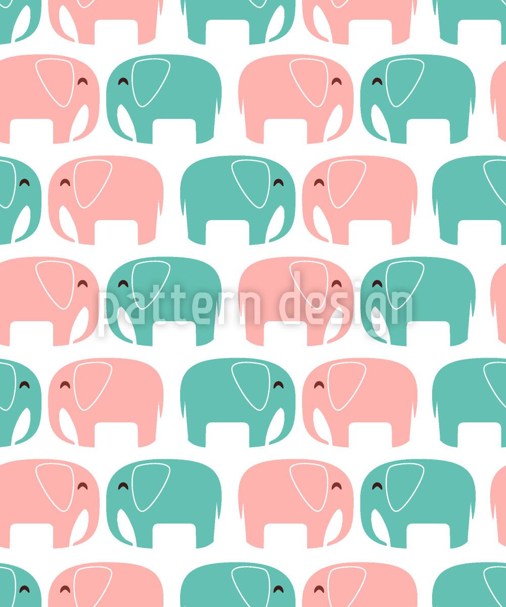 patterned-wallpaper-elephants-in-love