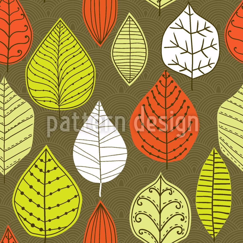 patterned-wallpaper-leaves-in-style