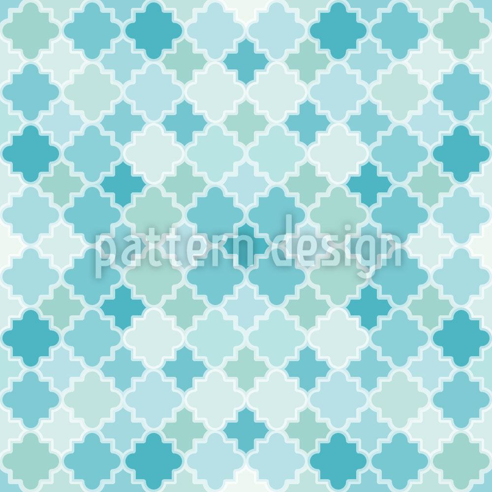 patterned-wallpaper-quatrefoil-mosaik