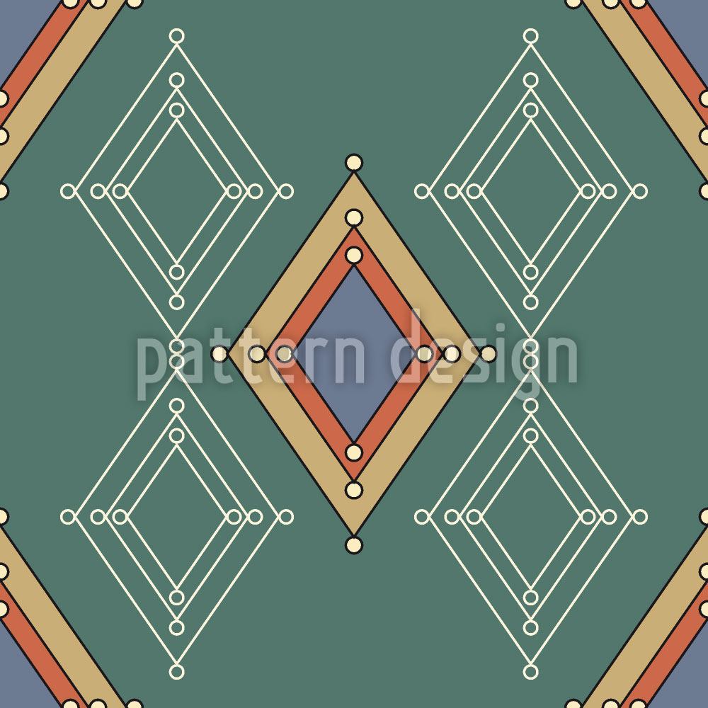 patterned-wallpaper-rhombs