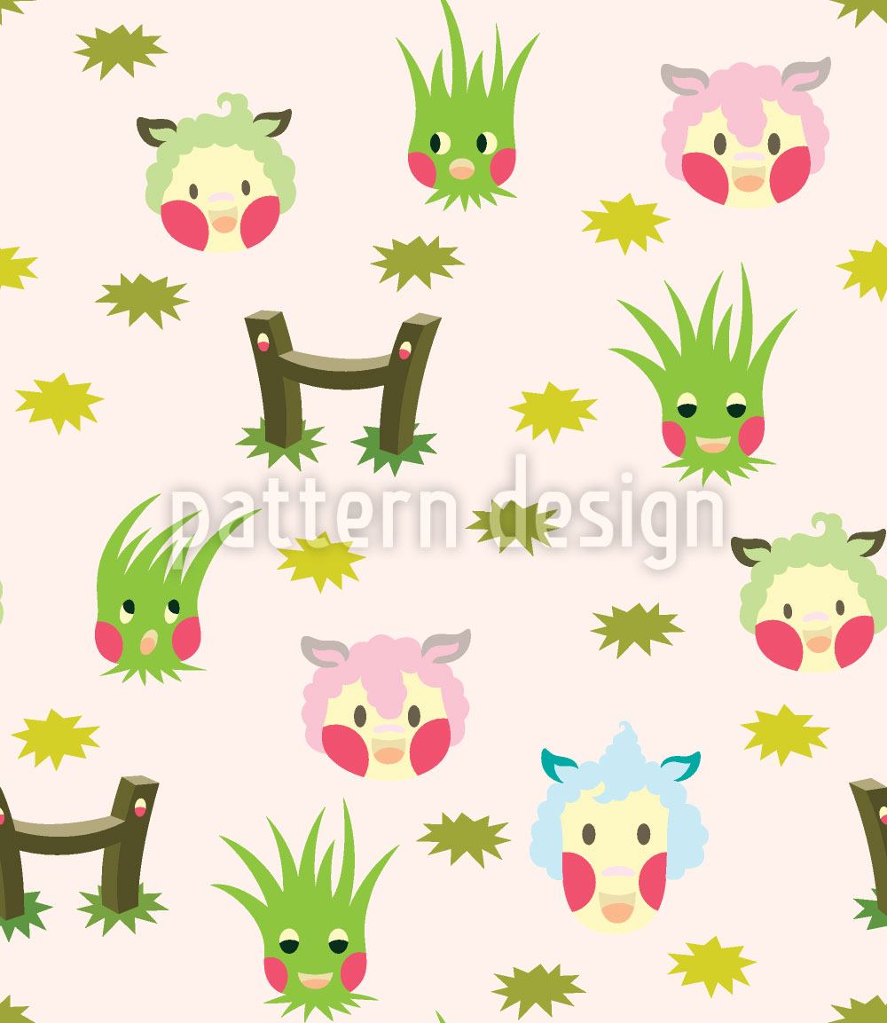 patterned-wallpaper-counting-sheep