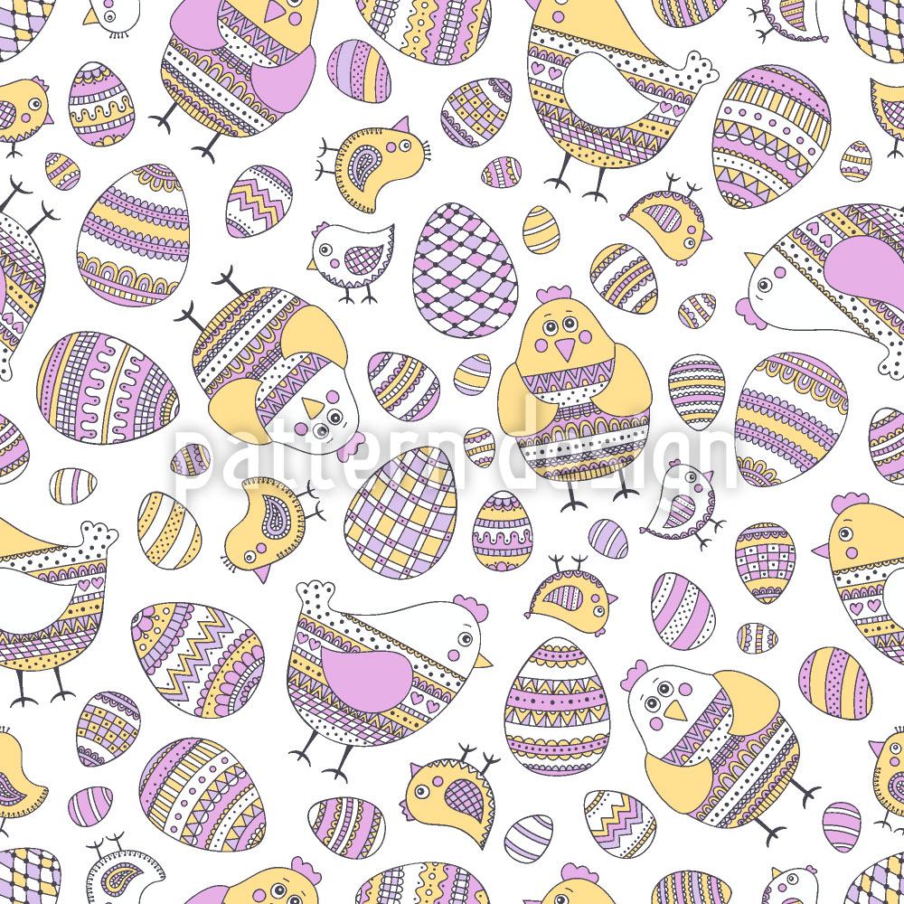 patterned-wallpaper-easter-hens