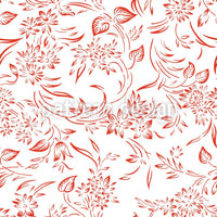 patterned-wallpaper-breakfest-in-gent-red