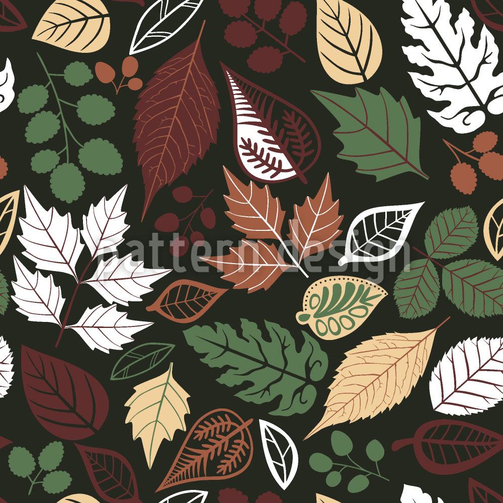 patterned-wallpaper-leaves-in-the-dark