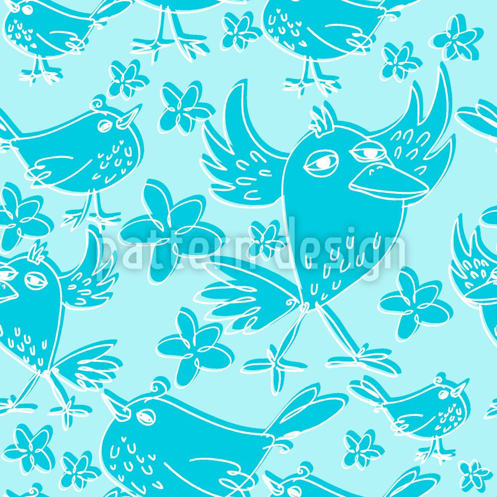 patterned-wallpaper-songbird-sing-turquoise