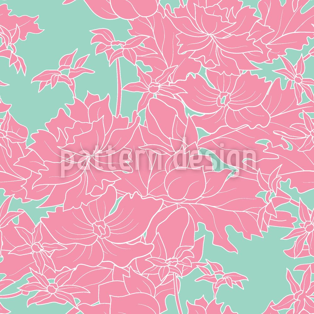 patterned-wallpaper-vintage-flowers-pink