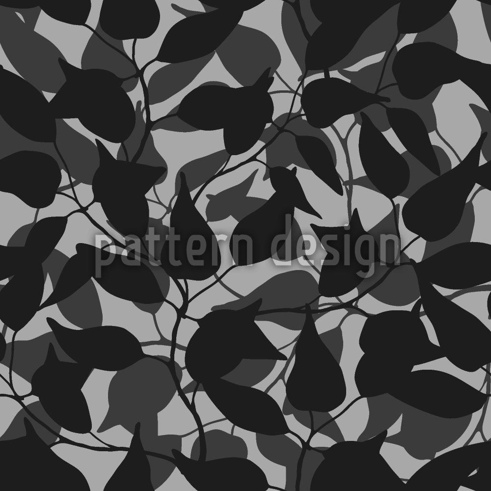 patterned-wallpaper-behind-the-leaves