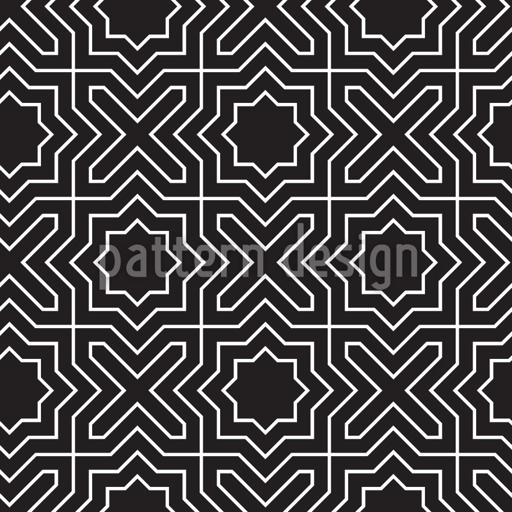 patterned-wallpaper-cross-and-star