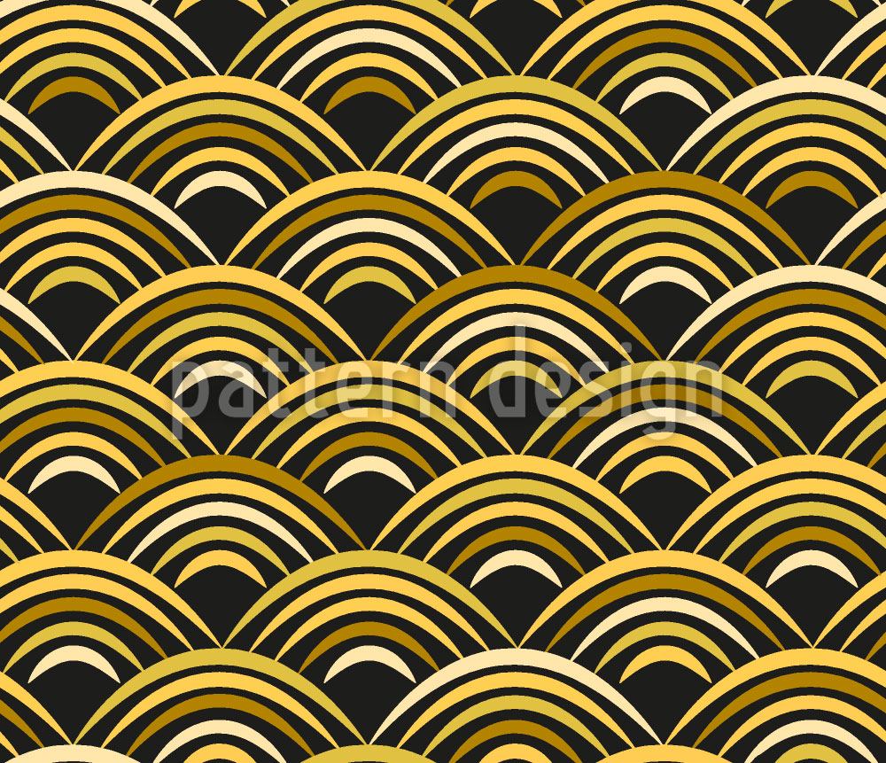 patterned-wallpaper-golden-wave