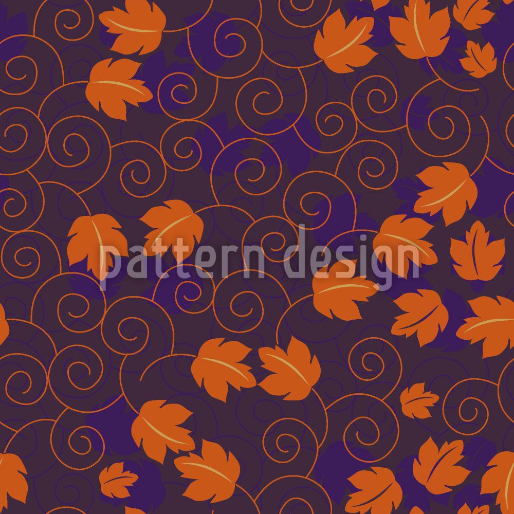 patterned-wallpaper-grape-leaf-royal