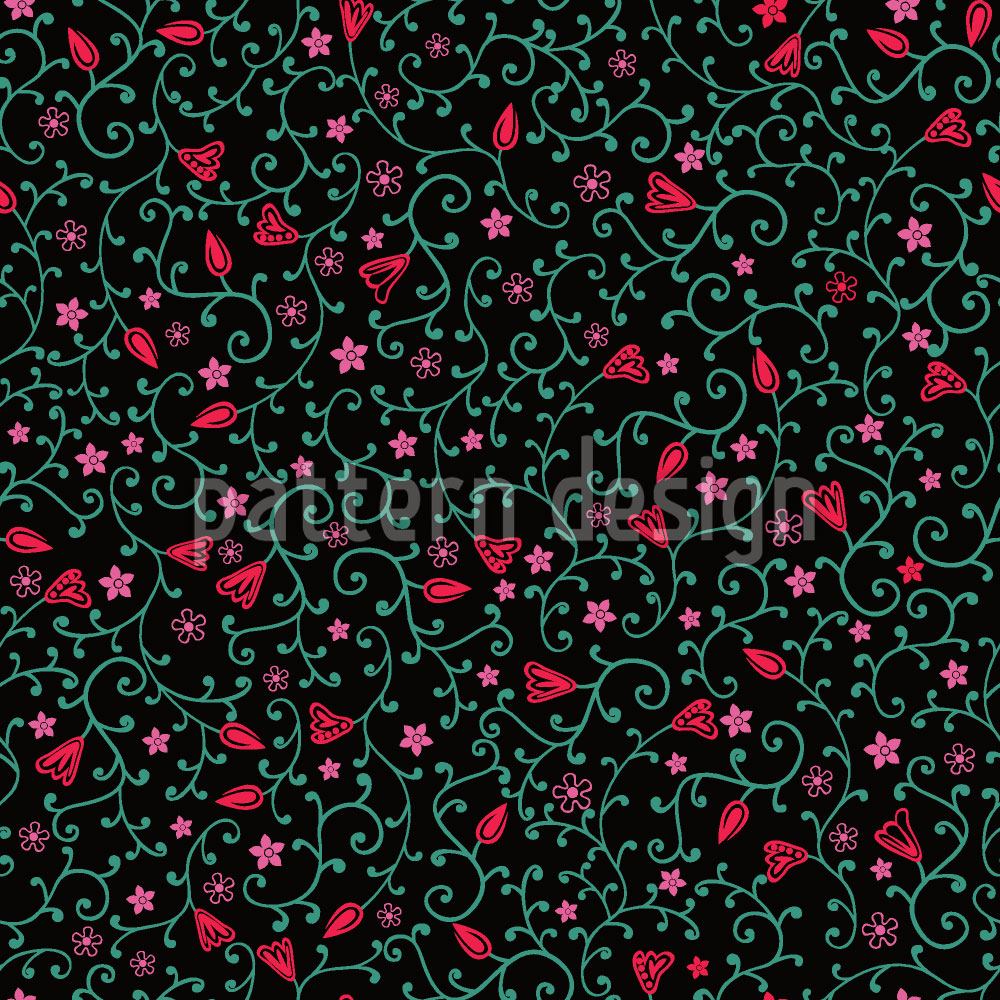 patterned-wallpaper-rapunzels-garden-at-night-time