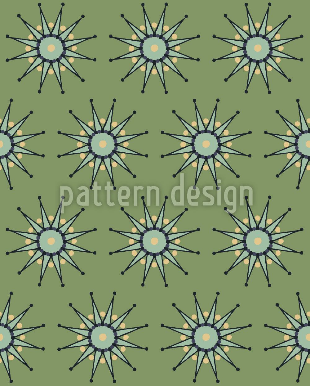 patterned-wallpaper-green-stars