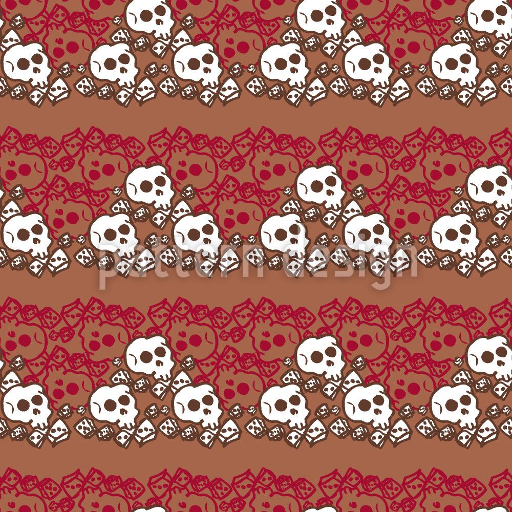 patterned-wallpaper-skully-brown