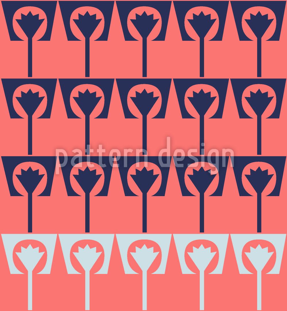 patterned-wallpaper-flowerpots-flamingo