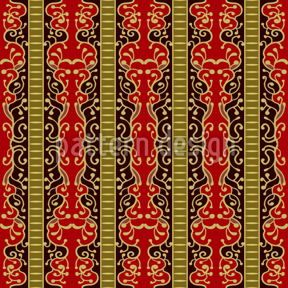 patterned-wallpaper-between-pillars