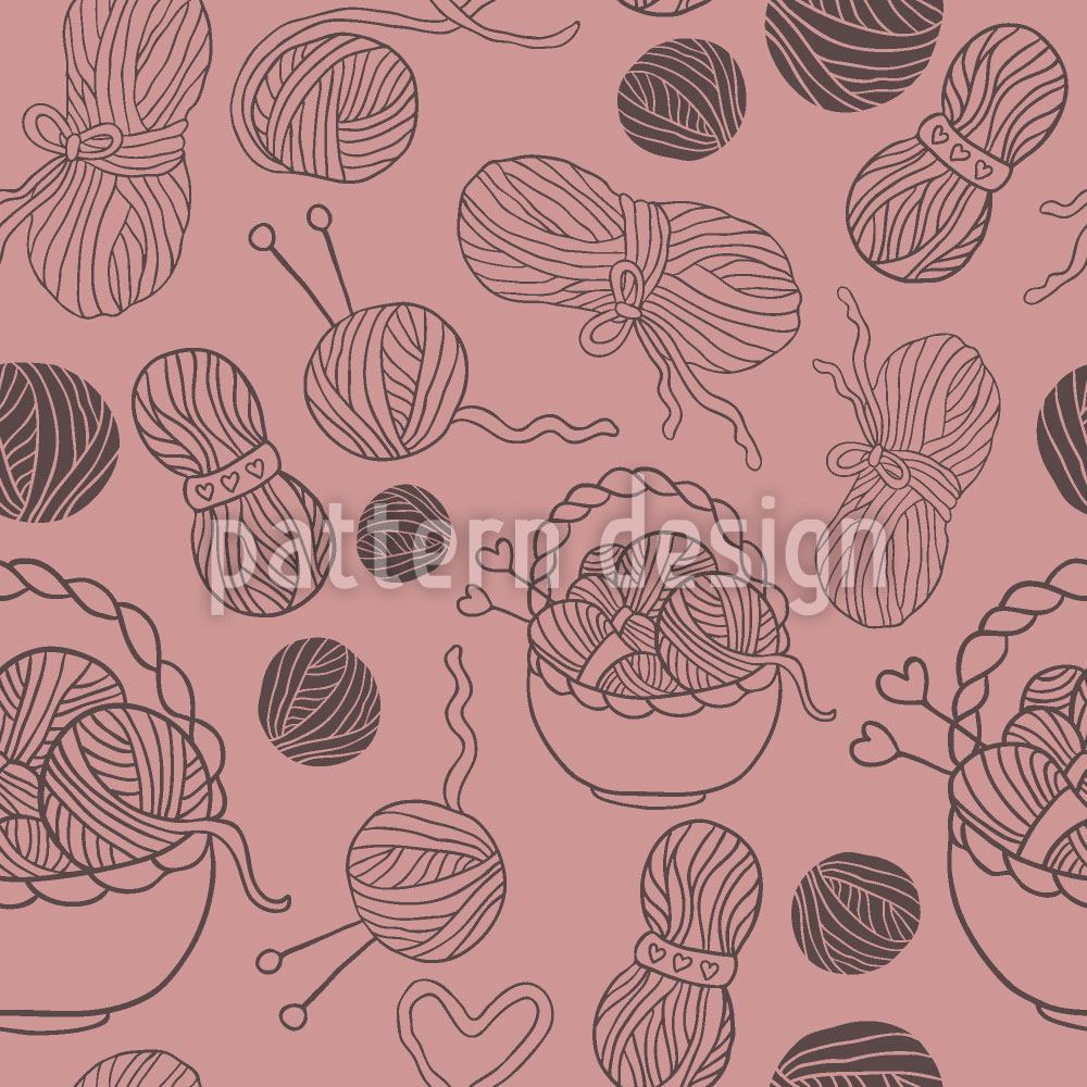 patterned-wallpaper-time-for-knitting