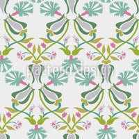 patterned-wallpaper-tulips-and-carnations-entwined