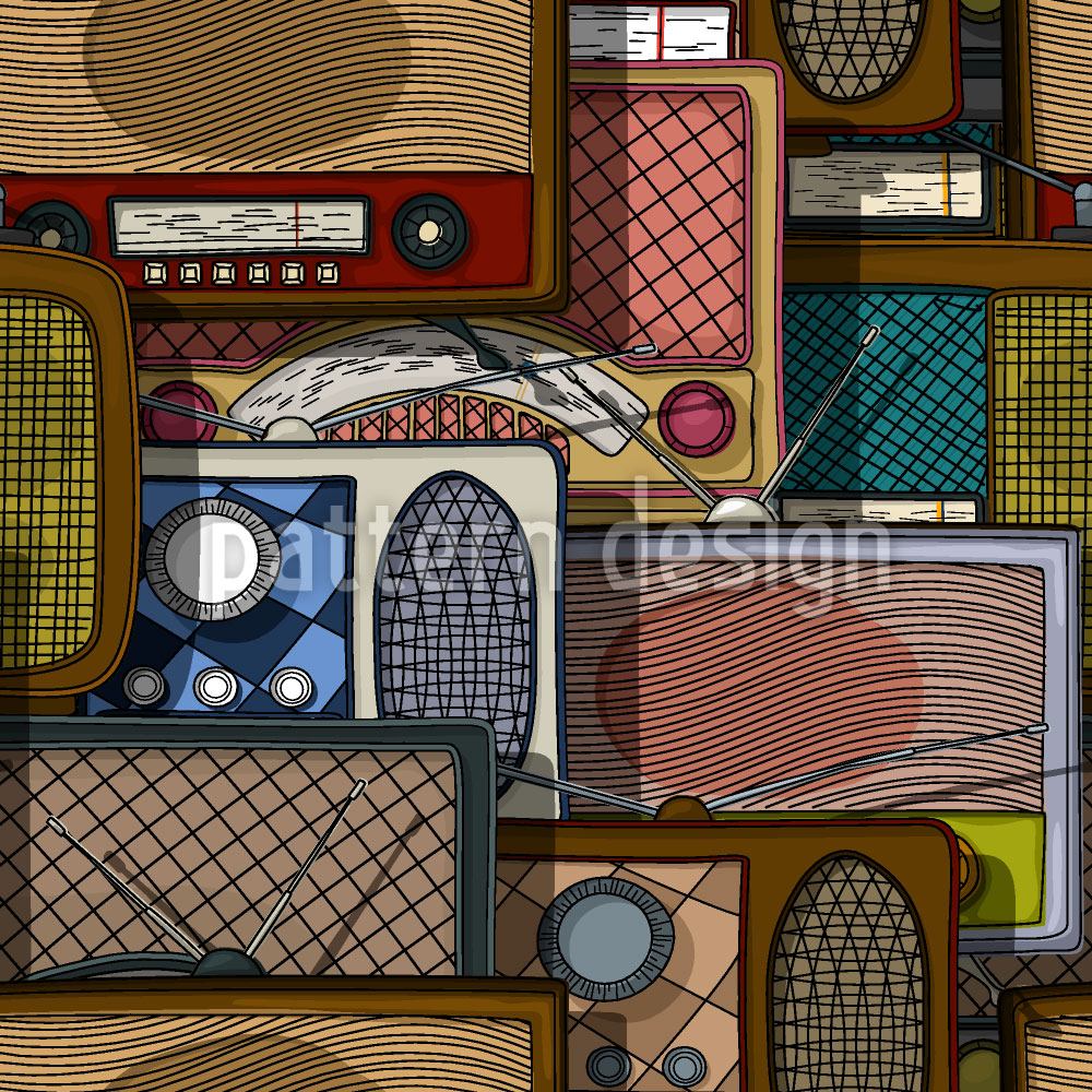 patterned-wallpaper-retro-radios