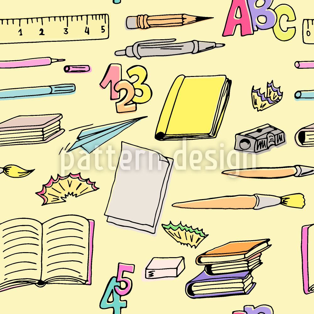 patterned-wallpaper-school-supplies