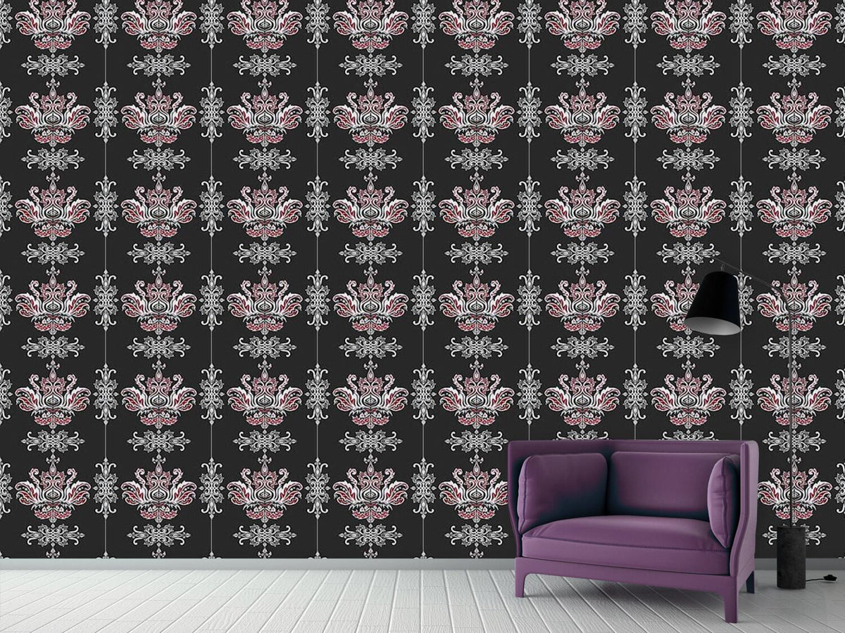 patterned-wallpaper-tribal-damask