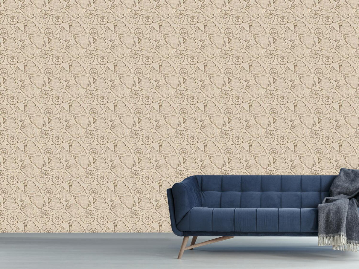 patterned-wallpaper-seashells-sand