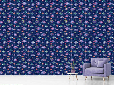 patterned-wallpaper-fish-parade