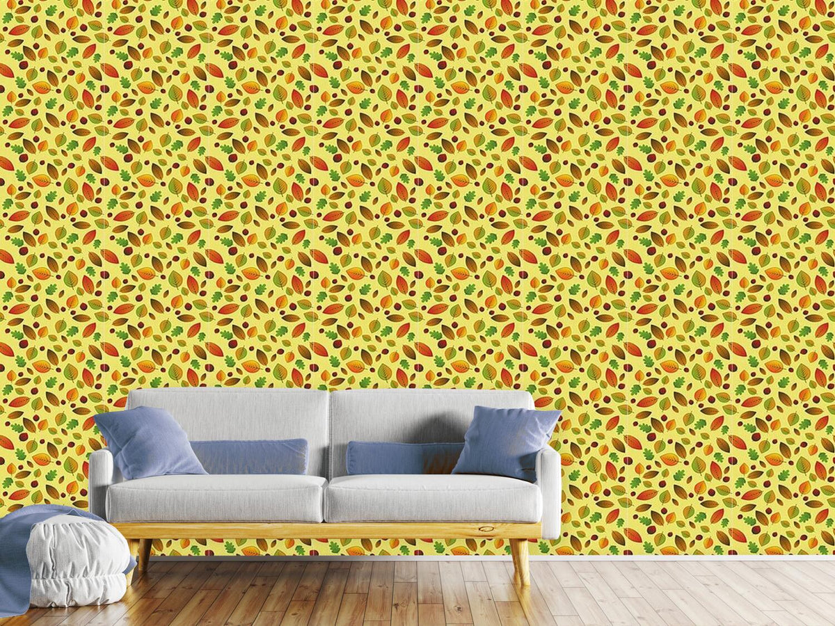 patterned-wallpaper-changing-leaves