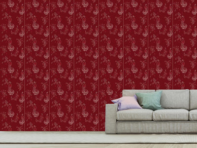 patterned-wallpaper-maharani-red