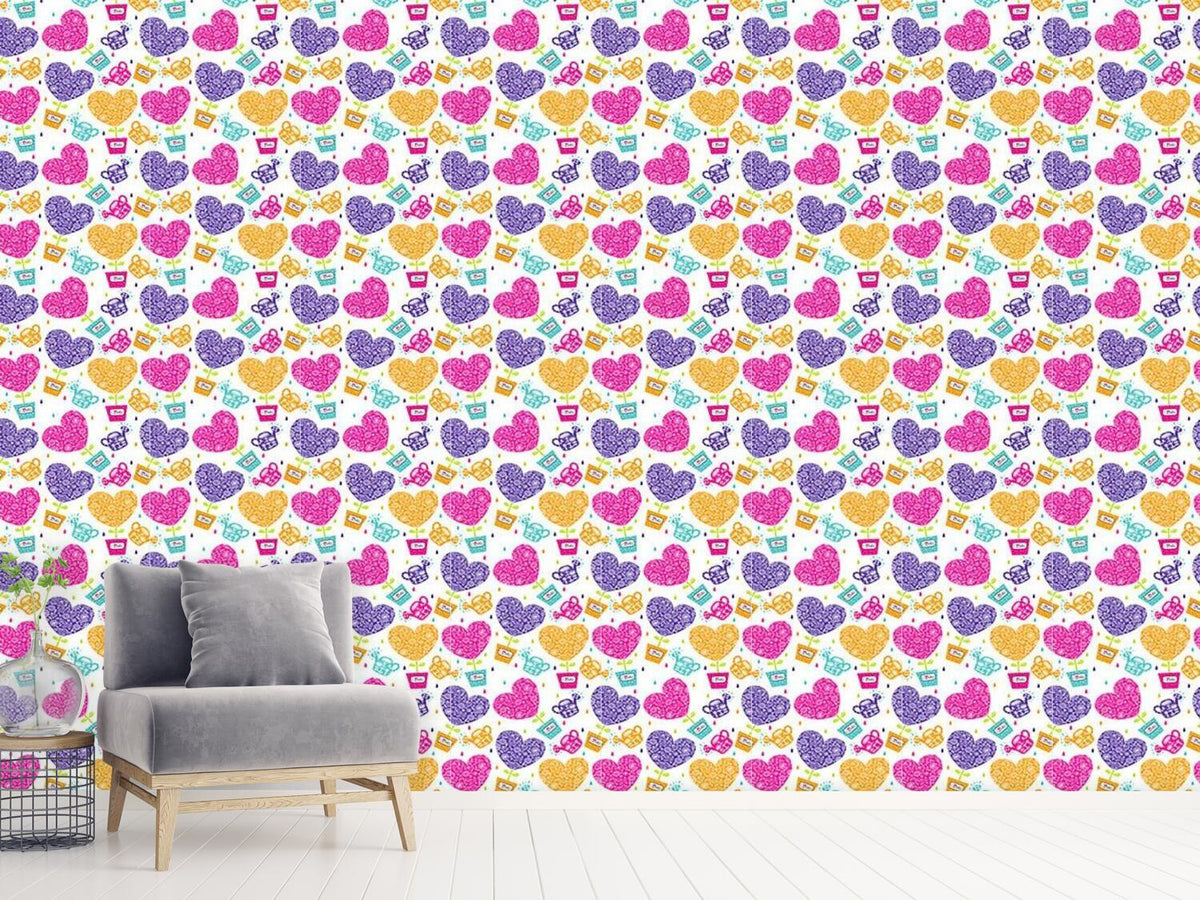 patterned-wallpaper-hearts-need-water-and-love